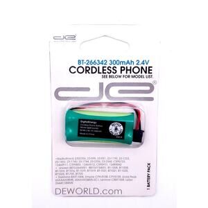 Cordless Phone Battery BT-266342 300 mAh 2.4V battery